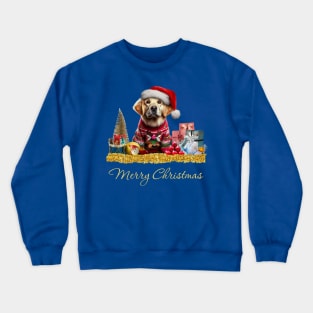 Merry Christmas Labrador Crewneck Sweatshirt